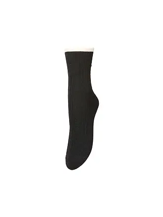 BECKSÖNDERGAARD | Socken SCALLOP Black Melange | 